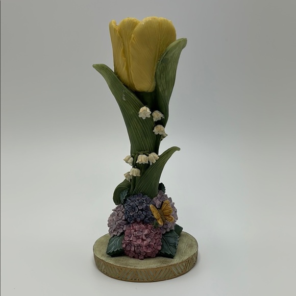 artisan flair Other - Vintage Handpainted Petals 'N More Pedestal Candle Holder By Artisan Flair Rare